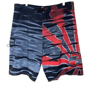 Billabong Pipe Masters Board Shorts Swim Trunks Men’s 36 Andy Irons Rising Sun
